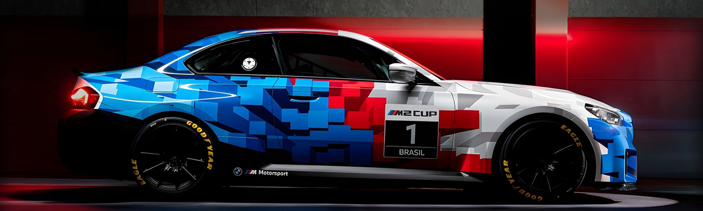 Banner, carro BMW M2.